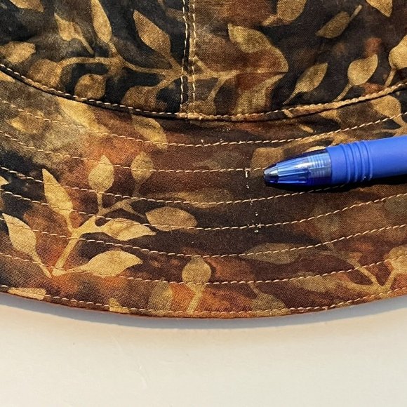 Lost River Clothing Company Reversible Fall Leaf Print Bucket Hat Y2K Inspired - Picture 12 of 14